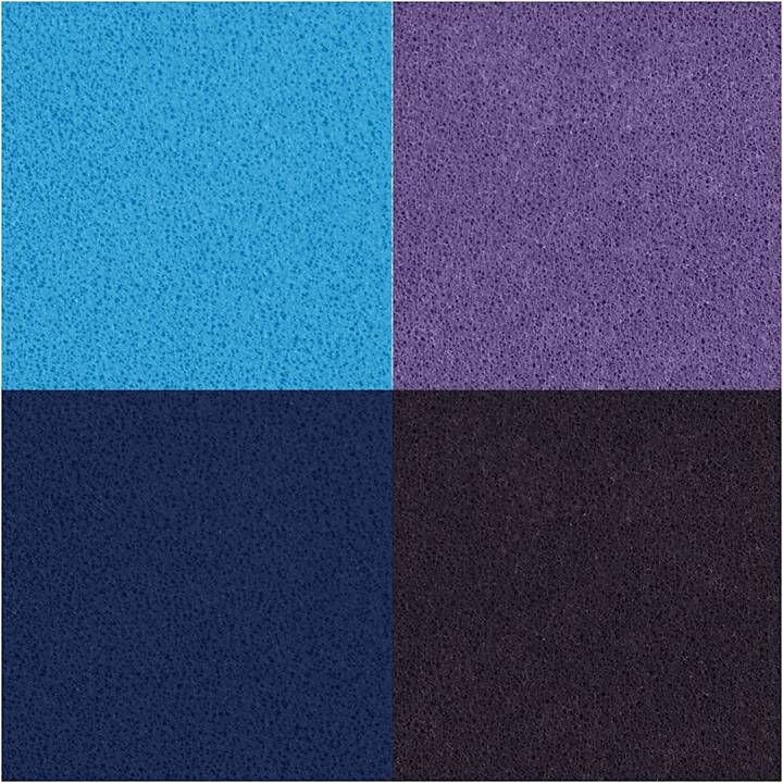 CREATIV COMPANY Stempelkissen (Blau, Violett, 4 Stück)