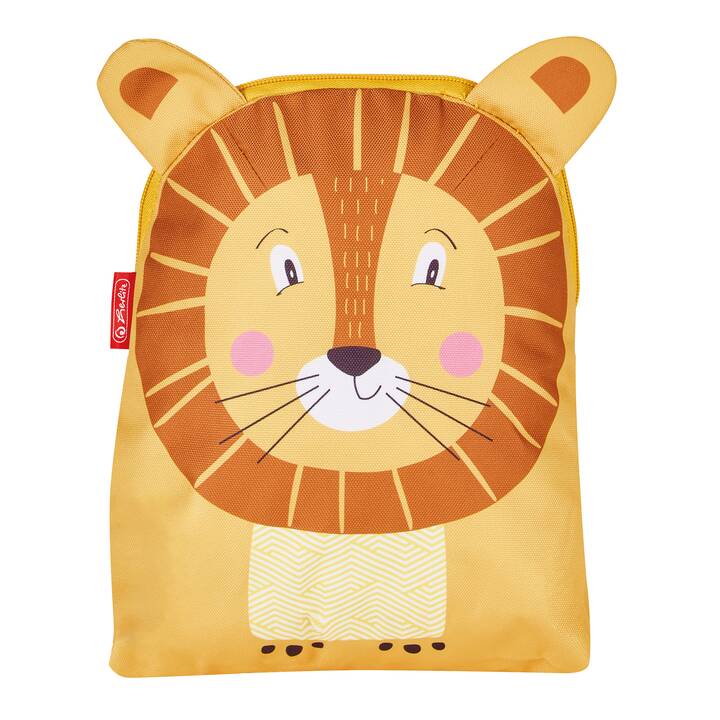HERLITZ Kindergartenrucksack Animal Lion (6.5 l, Gelb, Dunkelgelb)