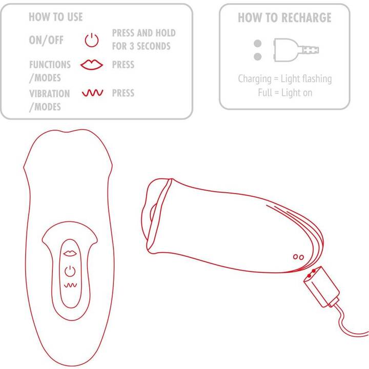 DESIGNER EDITION Mini vibrator The Kisser