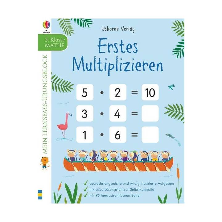 Mein Lernspass-Übungsblock: Erstes Multiplizieren (2. Klasse)