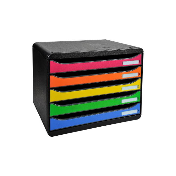 BIELLA Cassettiera da scrivania Big-Box Plus (A4, 33.5 cm  x 55 cm, Multicolore)