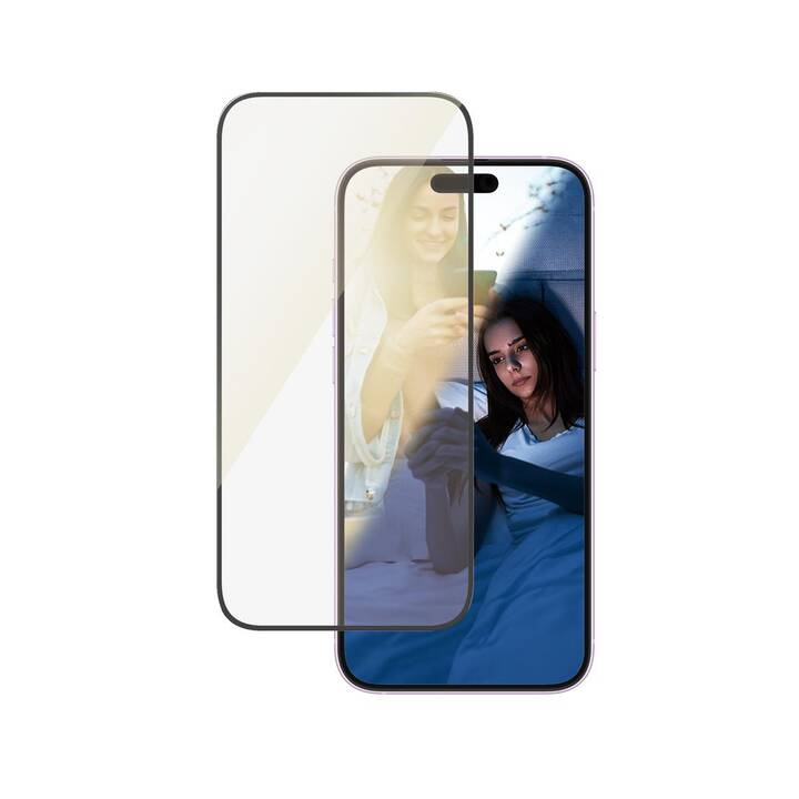 PANZERGLASS Verre de protection d'écran Ultra-Wide Fit (iPhone 15 Plus, 1 pièce)