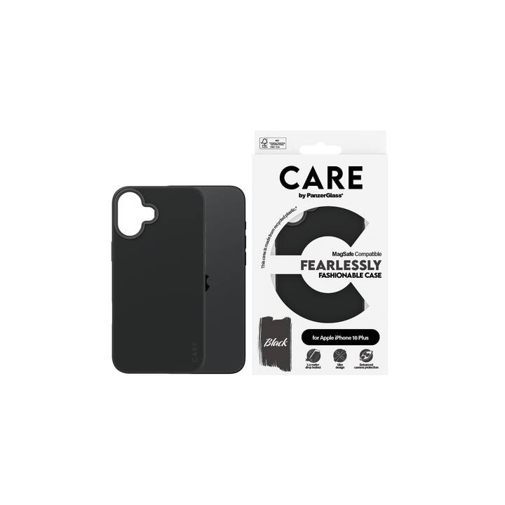 CARE Backcover MagSafe Fashion (iPhone 16 Plus, Transparent, Schwarz)