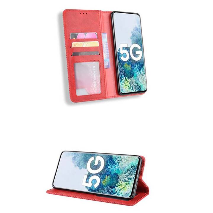 EG étui portefeuille pour Xiaomi Redmi Note 10 Pro 6.67" (2021) - Rouge