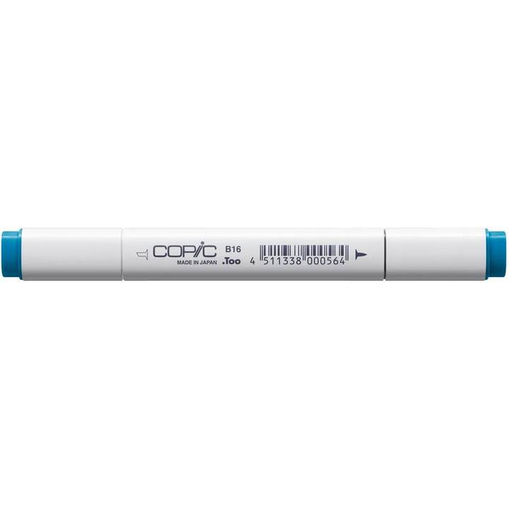 COPIC Marqueur de graphique Classic B16 Cyanine Blue (Bleu, 1 pièce)