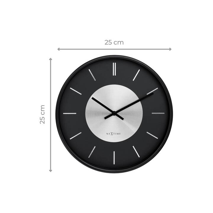 NEXTIME Retro  Horloge murale (Analogique, 25 cm)