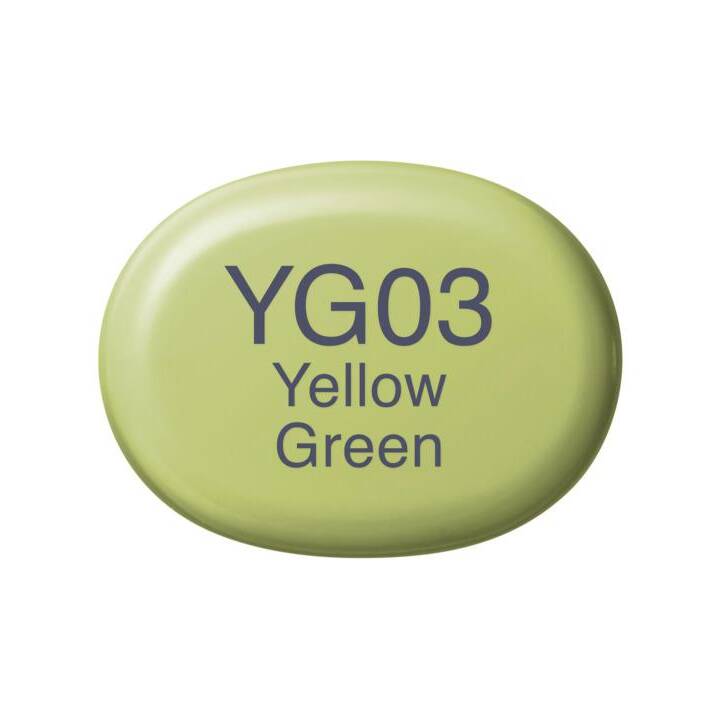 COPIC Marqueur de graphique Sketch YG03 Yellow Green (Vert, 1 pièce)