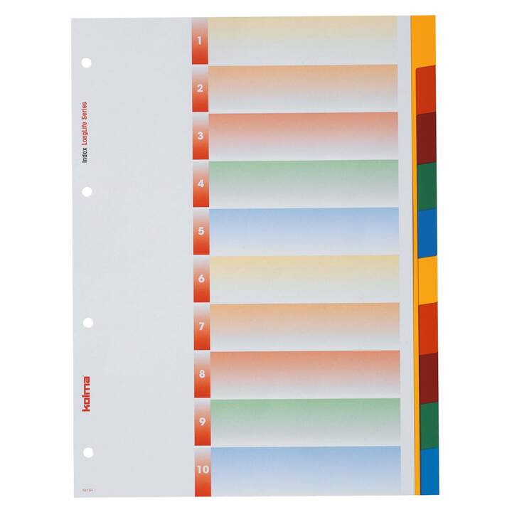 KOLMA LongLife Register (10 x A4, Nummerisch)