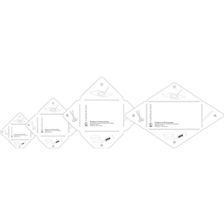 URSUS Schablonenfolie (11 cm x 22 cm, Transparent, Mehrfarbig)