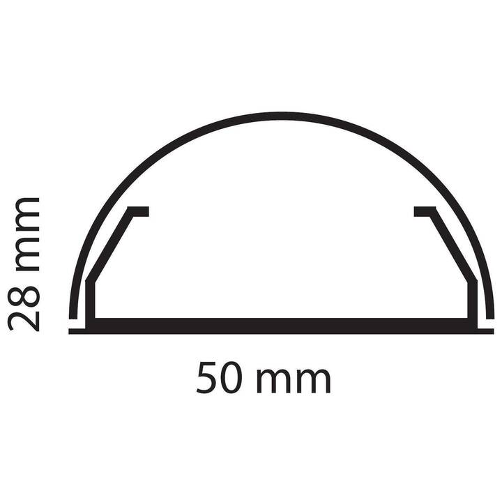 MULTIBRACKETS Canalini passacavi (1.1 m, 1 pezzo)