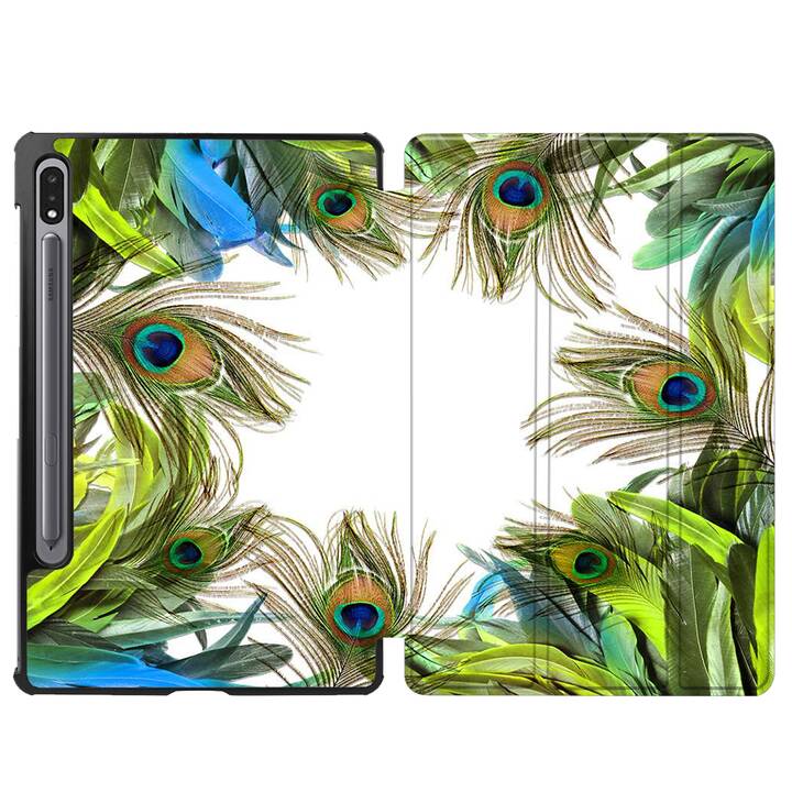 EG cover per Samsung Galaxy Tab S8+ 12.4" (2022) - verde - piuma