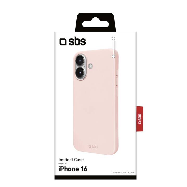 SBS Backcover Instinct (iPhone 16, Rosa)