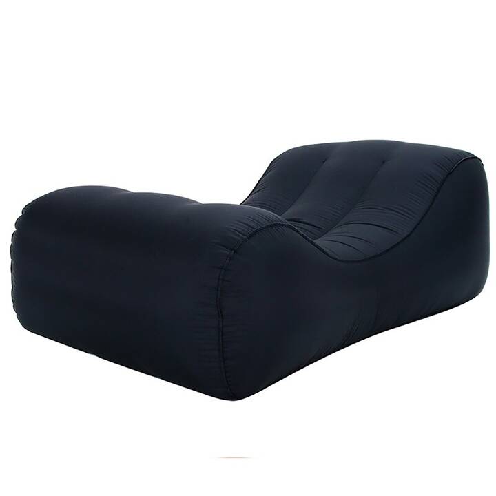 EG divano gonfiabile - nero - 120cmx60cmx35cm