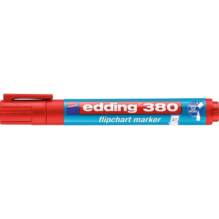 EDDING Flipchart Marker 380 (Rot, 1 Stück)