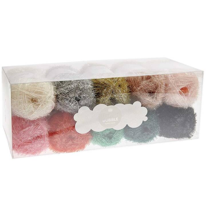 RICO DESIGN Wolle Creative Bubble (10 x 50 g, Mehrfarbig)