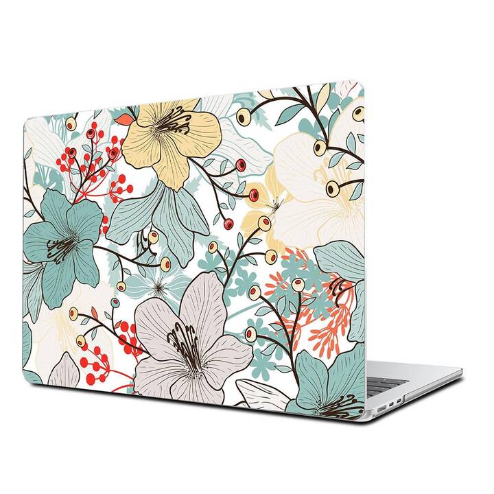 EG Hardcase (MacBook Air 13" M3 2024, Blumen, Grün)