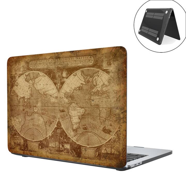 EG coque pour MacBook Air 13" Retina (2018 - 2020) - marron - carte