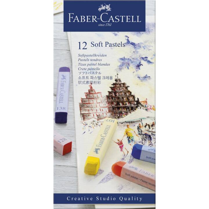 FABER-CASTELL Pastellkreide (12 Stück)