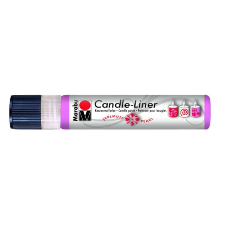 MARABU Colore peinture della candela Candle-Liner (25 ml, Rosa, Multicolore)