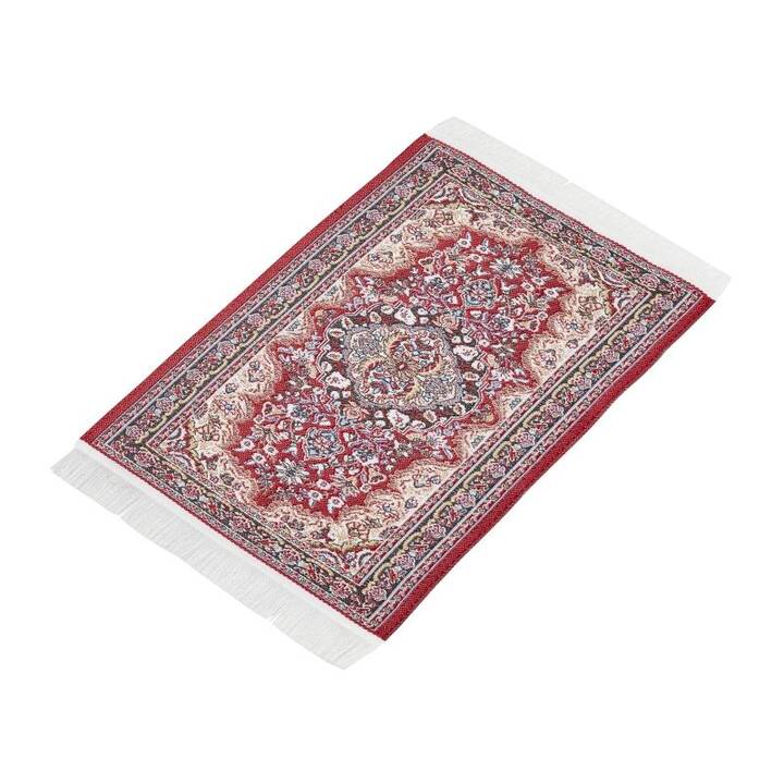 HOBBYFUN carpet Meubles miniature décoratif (Beige, Rouge)