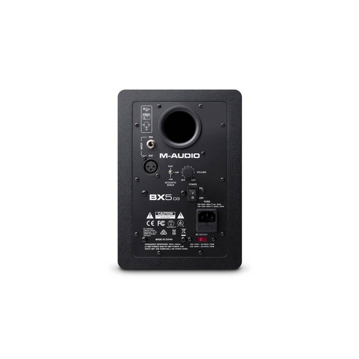M-AUDIO BX5 D3 (100 W, Monitorlautsprecher, Schwarz)