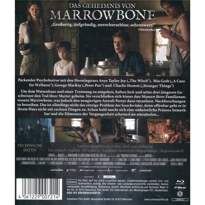 Das Geheimnis von Marrowbone (DE, EN)