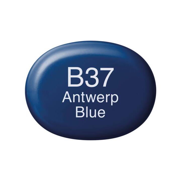 COPIC Marqueur de graphique Sketch B37 Antwerp Blue (Bleu, 1 pièce)