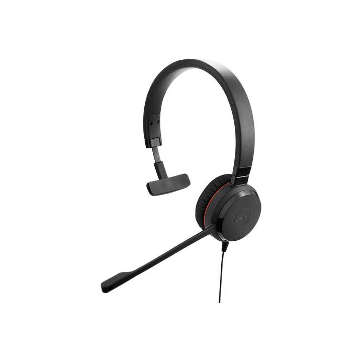 JABRA Office Headset Evolve 20SE UC (On-Ear, Kabel, Schwarz)