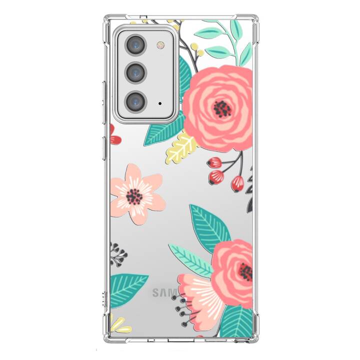 EG Backcover (Galaxy Note 20 Ultra, Fleurs, Transparent)