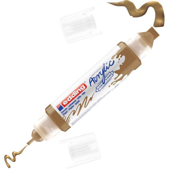 EDDING Acrylmarker 5400 (Gold, 1 Stück)