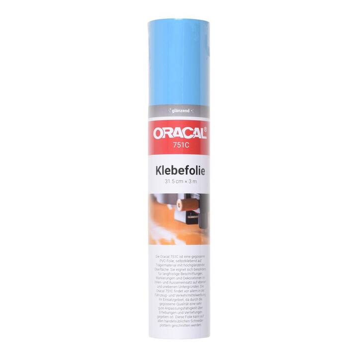 ORAFOL Film de vinyle Oracal 751C (3.15 cm x 0.01 cm, Bleu)