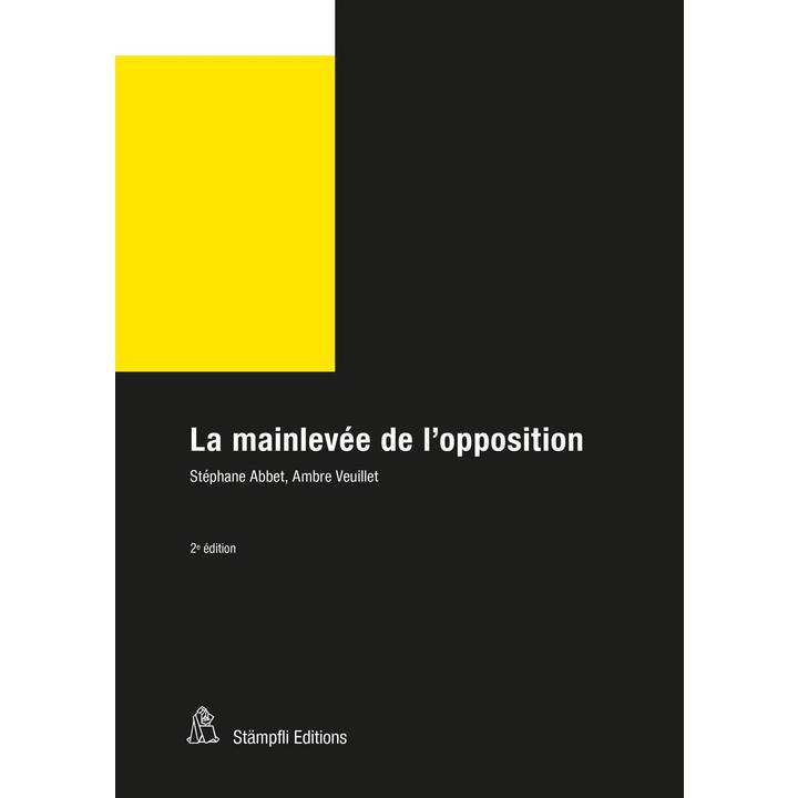 La mainlevée de l'opposition