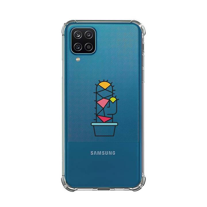 EG Backcover (Galaxy A12, Caktus, Transparente)