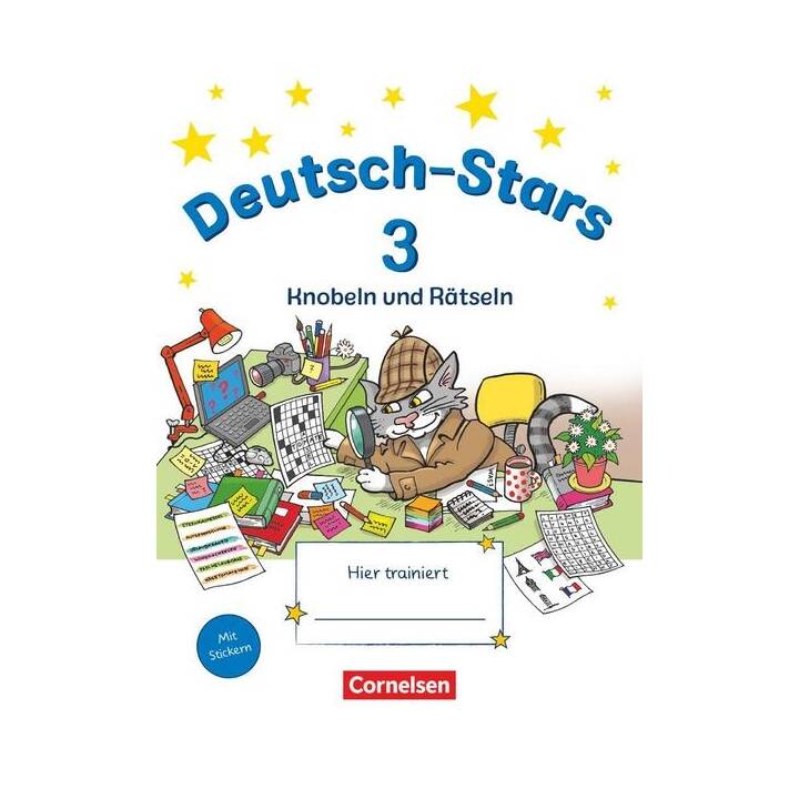 Deutsch-Stars, Allgemeine Ausgabe, 3. Schuljahr, Knobeln und Rätseln, Übungsheft, Mit Lösungen