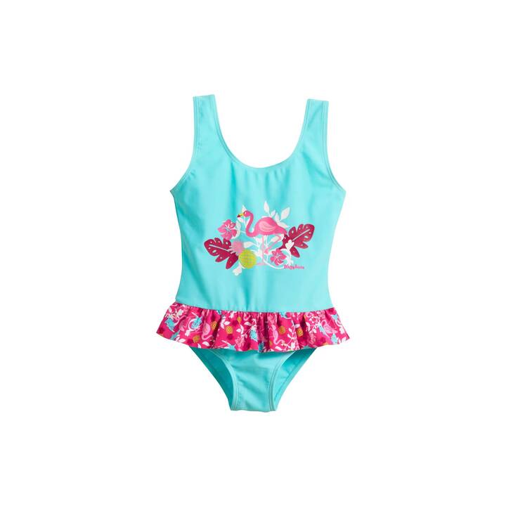 PLAYSHOES Maglietta da bagno per bebè Flamingo (110-116, Blu chiaro, Rosa)