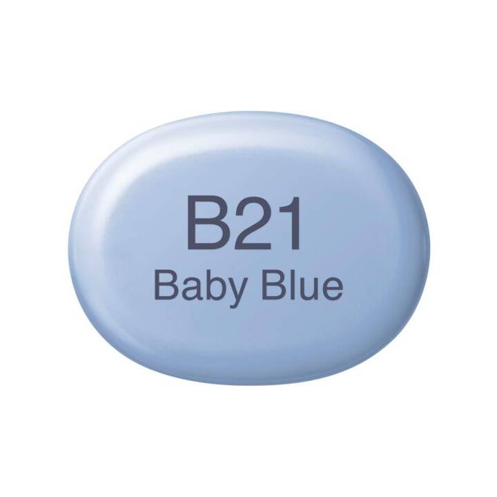 COPIC Marqueur de graphique Sketch B21 Baby Blue (Bleu, 1 pièce)