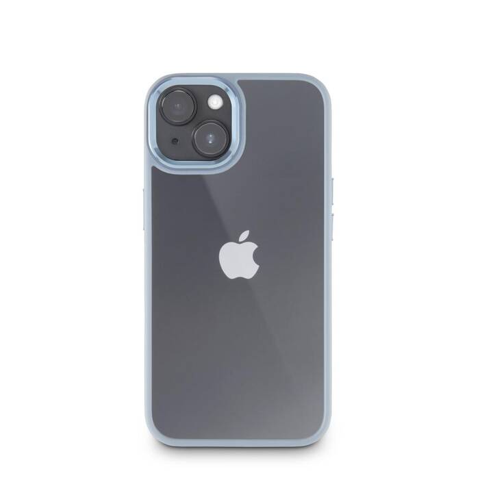 HAMA Backcover Cam Protect (iPhone 15, Transparente, Blu)