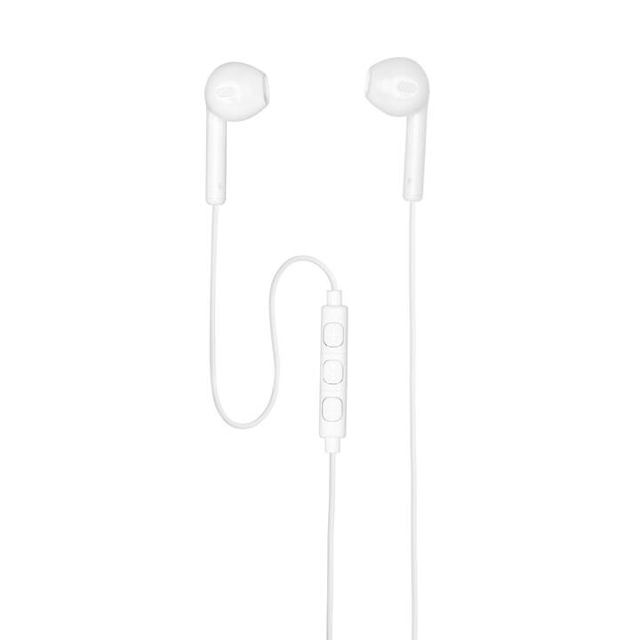 INTERTRONIC Headset stéréo Wirebuds 40 (Blanc)