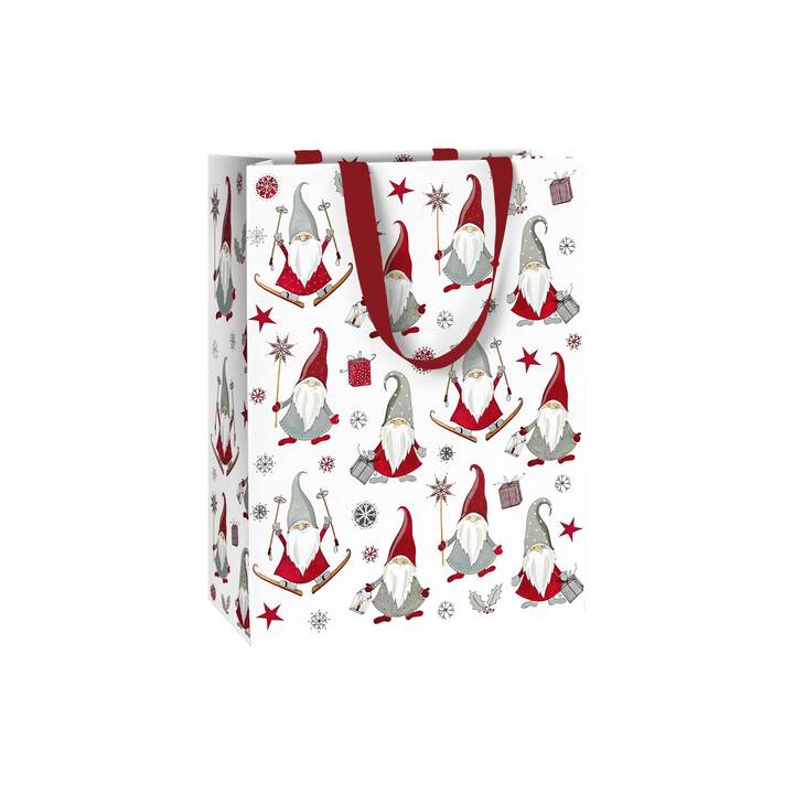 STEWO Sachet cadeau Nisse (Rouge, Blanc, Père Noël)