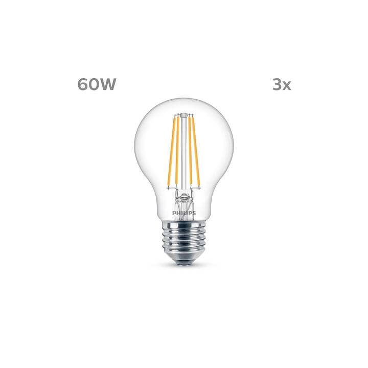 PHILIPS Ampoule LED (E27, 7 W)