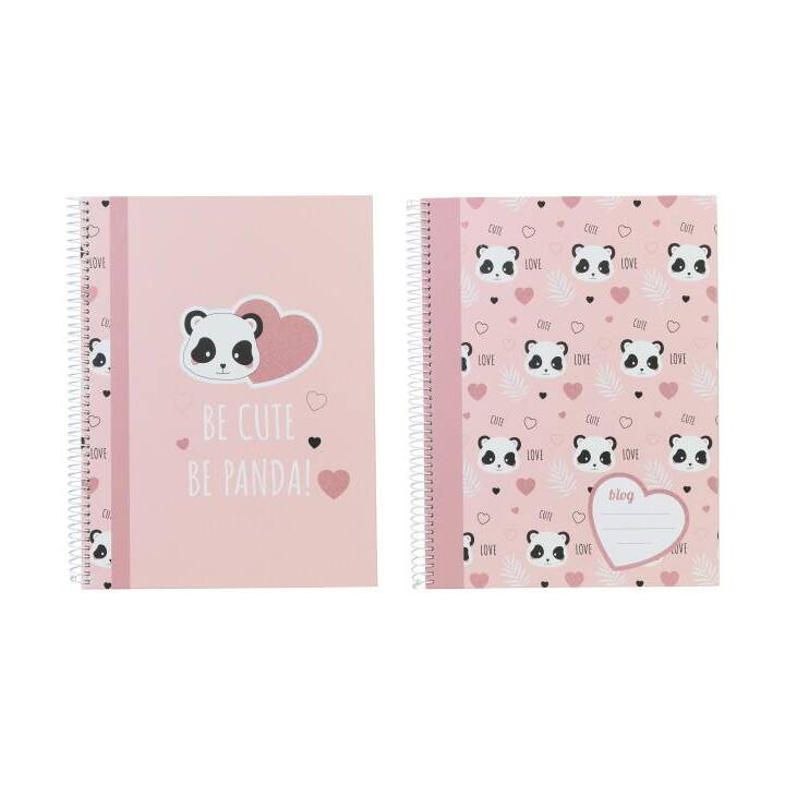 ANCOR Notizbuch Panda (A5, Liniert)