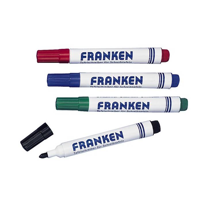 FRANKEN Whiteboard Marker (Mehrfarbig, 4 Stück)