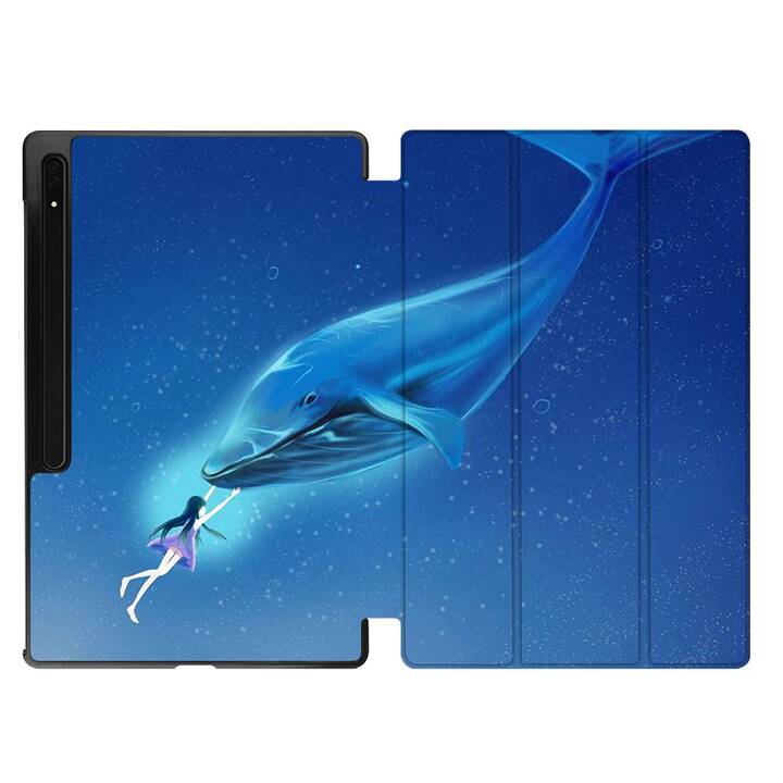 EG Custodia (11", Galaxy Tab S9, Balena, Blu)