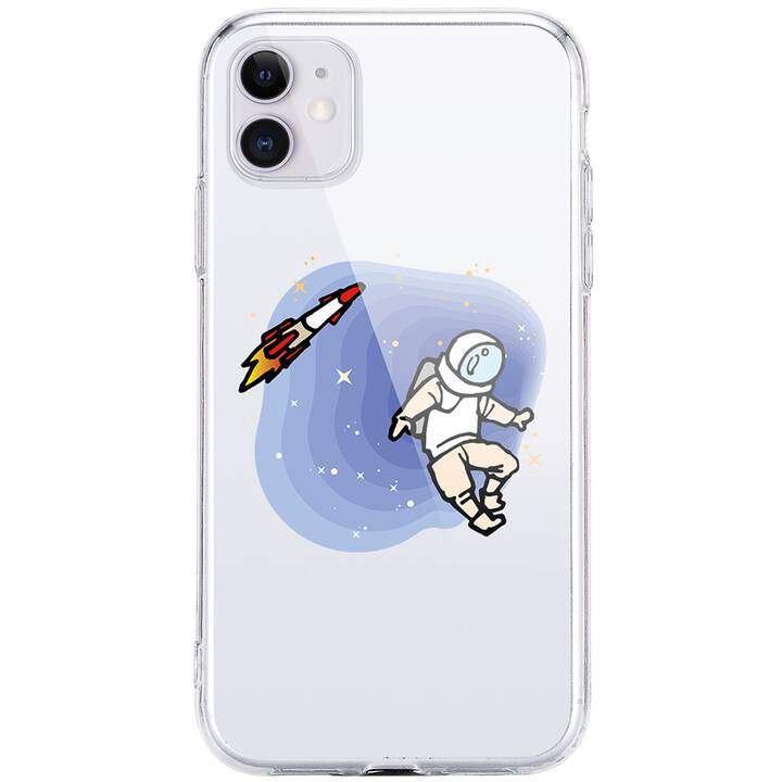 EG coque arrière pour iPhone 12 Mini 5.4" (2020) - bleu - astronaute