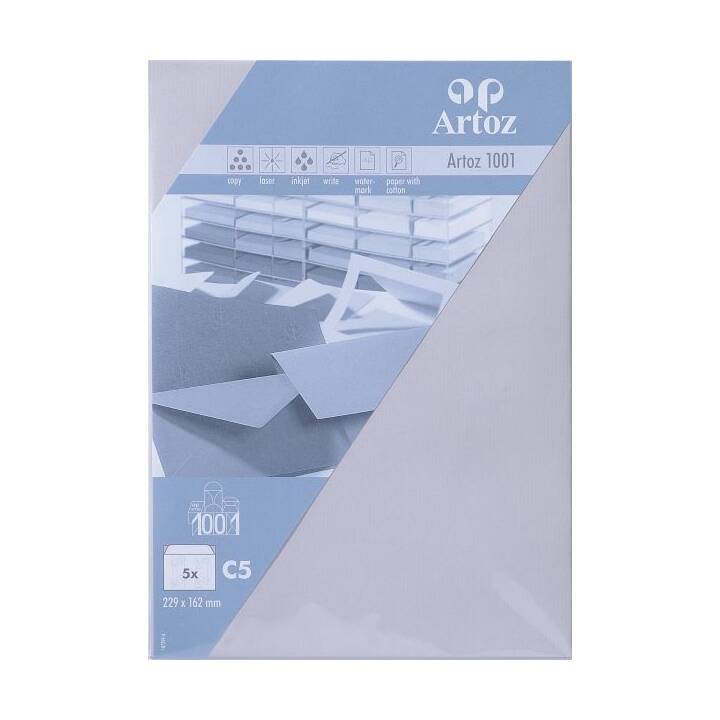 ARTOZ Enveloppes 1001 (C5, 5 pièce)