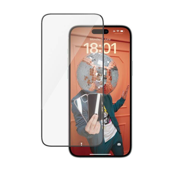 PANZERGLASS Verre de protection d'écran (iPhone 15 Plus, 1 pièce)