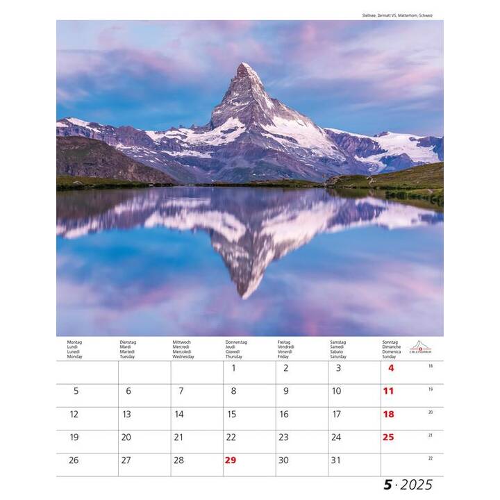CALENDARIA Calendario illustrato Berge und Täler (2025)