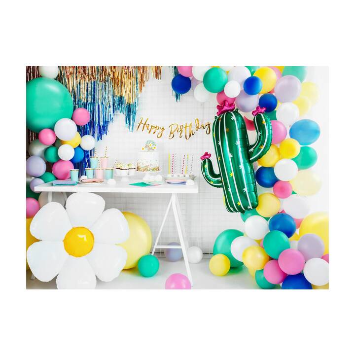 PARTYDECO Bougie à gâteau (5 pièce, Anniveraire, Multicolore)