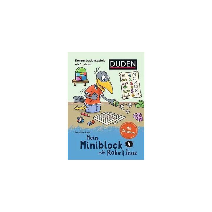Mein Miniblock mit Rabe Linus - Konzentrationsspiele