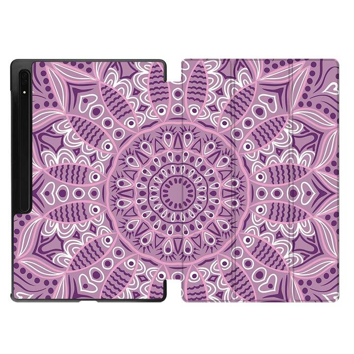 EG Housse (11", Galaxy Tab S9, Mandala, Pourpre)